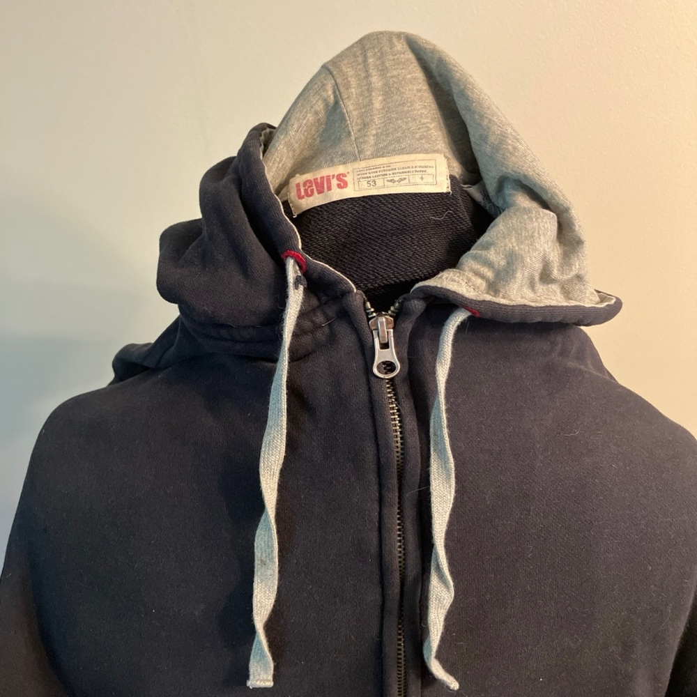 Levi's black Hoodie with Light Gray Interior